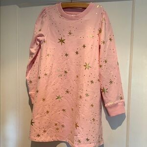 Hanna Andersson Pink Dress with Gold Stars